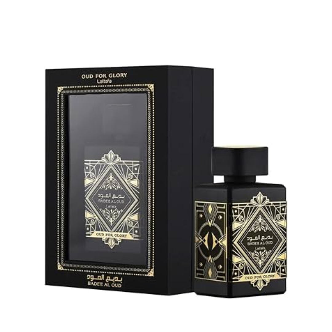 Unisex Bade'e Al Oud Oud for Glory Eau de Parfum bottle, 3.4 oz.